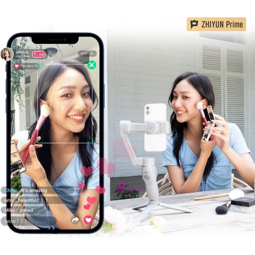  Zhiyun Smooth Q3 q 3 3 Axis Handheld Smartphone Gimbal iPhone Stabilizer for iPhone 12 11 Pro Xs Max Xr X 8 Plus 7 6 SE Android Cell Phone Smartphone YouTube Vlog Live Video Kit