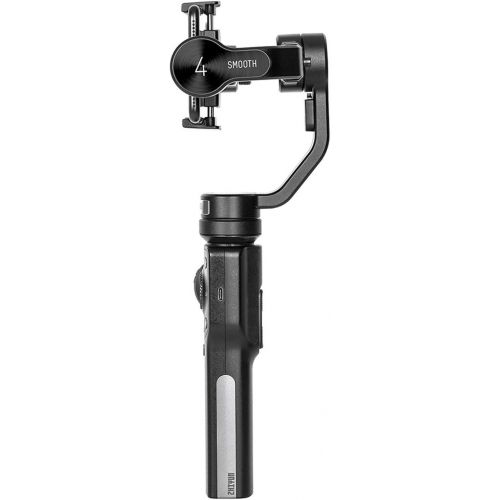  [아마존베스트]Zhiyun Smooth 4 3-Axis Handheld Gimbal Stabilizer with Grip Tripod for iPhone 12 11 Pro Xs Max Xr X 8 Plus 7 6 SE Android Cell Phone Smartphone YouTube Vlog Live Video Kit