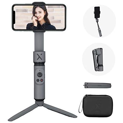  [아마존베스트]ZHIYUN Smooth X Gimbal Stabilizer, Foldable Selfie Stick for Smartphone, Extendable Handheld iPhone Android Gimbal, YouTube Vlog Live Video, Face Tracking, Gesture & Zoom [Tripod &