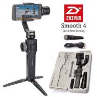 Zhi yun Zhiyun Smooth 4 3-Axis Handheld Gimbal Stabilizer, Upgraded Phone Camera Video Tripod wFocus Pull&Zoom Vertigo Shot for iPhone Xs Max X8 Plus7SE Samsung Galaxy S9+S8S7S6 etc
