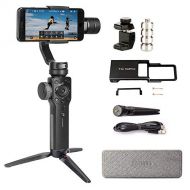 Zhi yun Zhiyun Smooth 4 3-Axis Handheld Gimbal Stabilizer Compatible FiLMiC Pro for iPhone Xs MaxXsX8 Plus7SE Samsung Galaxy S9+S8S7 etc Smartphones(Gopro AdapterCharging CableCou