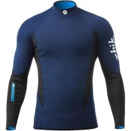 Zhik Microfleece V 1MM Neoprene Wetsuit Long Sleeve Top Navy - Easy Stretch - Targeted Super Stretch Paneling for Optimum fit -