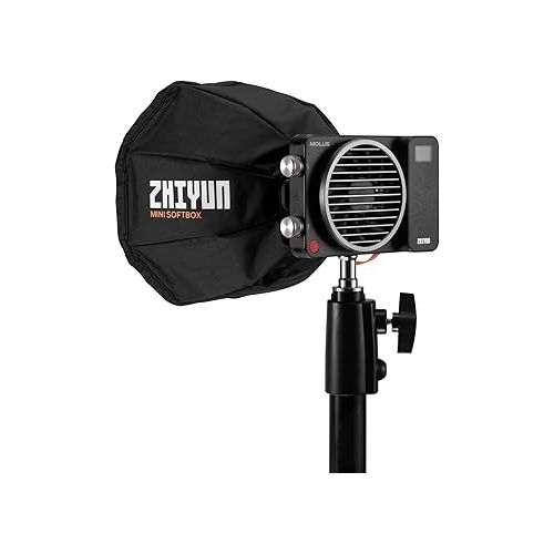 지윤텍 ZHIYUN Mini Dome Softbox Diffuser, Video Light Dome Diffuser for G60 /X100 /X60 /CX100 Light with ZY Mount