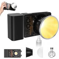 ZHIYUN CINEPEER CX100 100W LED Video Light with Built-in 4500mAh Battery,Bi-Color COB Continuous Output Lighting 2700K-6500K for Filmmaking/Live Streaming/Videography/Studio Photography