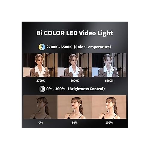지윤텍 ZHIYUN CINEPEER CX100 100W LED Video Light with Built-in 4500mAh Battery,Bi-Color COB Continuous Output Lighting 2700K-6500K for Filmmaking/Live Streaming/Videography/Studio Photography