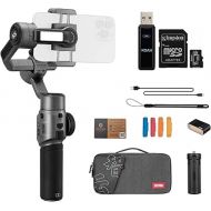 Zhiyun Smooth 5S Pro Smartphone Stabilizer Combo (Gray) Bundle with 64GB UHS-I microSDXC Memory Card, Adapter and 3.0 Reader (3 Items)