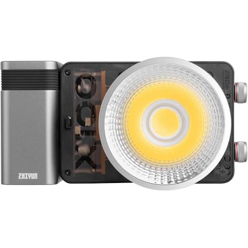 지윤텍 Zhiyun MOLUS X100 100w COB Led Video Light, CRI 95+ TLCI 97+, 2700K-6500K Bi-Color Video Light with with Bluetooth App Control Continuous Lighting (X100-COMBO)