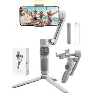 Zhi yun Smooth Q3 Smartphone Gimbal Stabilizer Handheld 3-Axis with LED Fill Light Grip Tripod Vlog Compatible with iPhone 12 11 PRO MAX X XR XS Android with Gesture Control