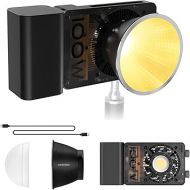 ZHIYUN CINEPEER CX100 100w COB Led Video Light Bi Color 2700K-6500K with Battery, ZY Mount Continuous Output Lighting