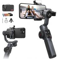 Zhiyun Smooth 5 Combo Phone Gimbal, 3-Axis Handheld Smartphone Stabilizer with Grip Tripod, Magnetic Fill Light, AI Face Tracking for iPhone Android FiLMiC Pro