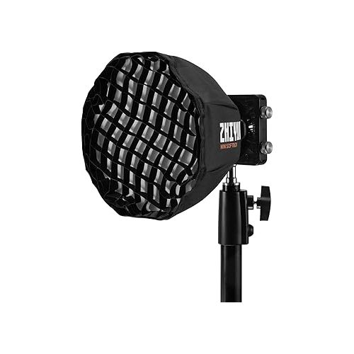 지윤텍 Zhiyun Molus X100 Pro w/Upgraded Version Handle Battery, ZY to Bowens Mount Adapter, ZY Softbox, 100W Led Video Studio Light 2700K~6500K Bluetooth Mesh App Control for Outdoor Video Shooting