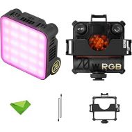 Zhiyun M20C 20W RGB Camera Light, LED Video Lights, CCT 2500K~10000K, TLCI 96+ CRI 94+ 4500mAh Portable Light Support Magnetic Attraction for On-Camera Video Lights Vlog Light for DSLR Camera