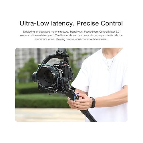 지윤텍 Zhiyun CMF-06 TransMount Focus/Zoom Control Motor 2.0, Compatible with Zhiyun Crane 4, Weebill 2, Weebill S, Weebill LAB, Crane 2S, Crane 3S, Not for Crane 2