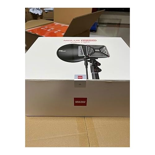 지윤텍 Zhiyun LED Video Light MOLUS G200 COB 200W Bowens Mount Continuous Output Light,Bi-Color 2700K-6500K,Peak Brightness 61500Lux w/ZHIYUN Reflector,ZY Vega App Control for Video Photography Live Stream