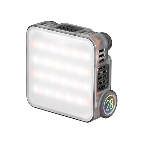 지윤텍 ZHIYUN FIVERAY M20 Combo LED Photography Continuous Lighting 20W Bi-Color 2700K-6500K with Magnetic Barn Door Diffuser CRI 95+ TLCI 97+