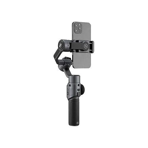 지윤텍 Zhiyun Smooth 5 Combo w/Magnetic Fill Light,Carrying Bag & Tripod,Professional 3-Axis Handheld Gimbal Stabilizer for Smartphone iPhone 15 14 Pro Max Plus 13 12 11 X XS XR Mini SE2& Android Cell Phone