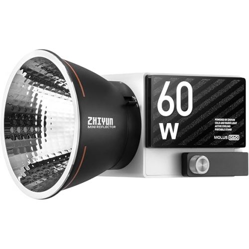 지윤텍 Zhiyun MOLUS G60 60W COB Led Video Light 2700K-6500K Bi-Color Camera Light, Support App Control for Portrait Video Recording (G60 Standard)