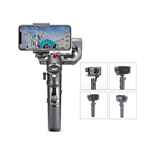 지윤텍 Zhiyun Crane M3 Gimbal 3-Axis Handheld Stabilizer for Mirrorless Cameras Smartphone Action Camera,Compatible for Canon Sony Fujifilm Panasonic iPhone Sumsang GoPro(Zhiyun Crane M2 Upgrade Version)