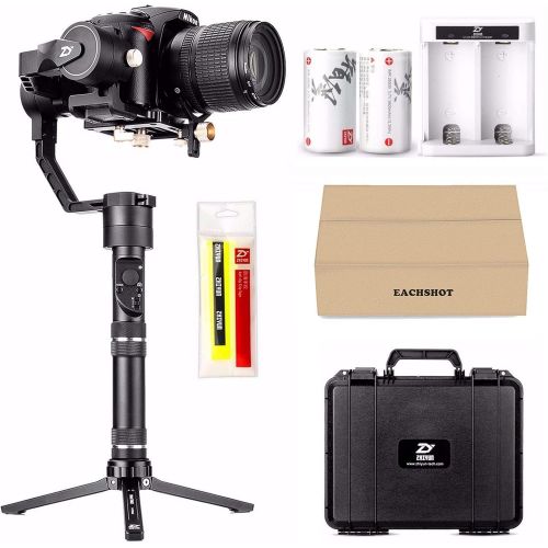 지윤텍 ZHIYUN Crane Plus 3-Axis Handheld Gimbal Stabilizer for DSLR and Mirrorless Camera compatible Sony Panasonic LUMIX Nikon Canon POV Large Payload Timelapse Object Tracking New Versi