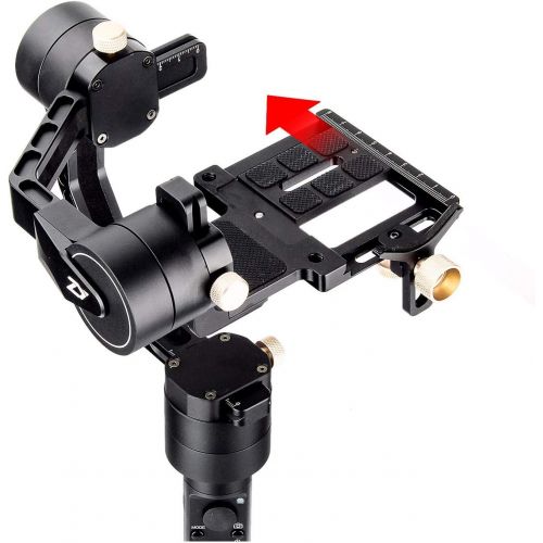 지윤텍 ZHIYUN Crane Plus 3-Axis Handheld Gimbal Stabilizer for DSLR and Mirrorless Camera compatible Sony Panasonic LUMIX Nikon Canon POV Large Payload Timelapse Object Tracking New Versi