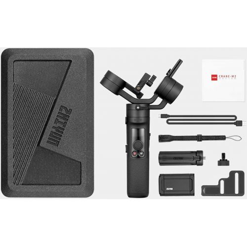 지윤텍 Zhiyun Crane-M2 3-Axis Handheld Gimbal Stabilizer for Mirrorless Cameras, Smartphones & Action Cameras