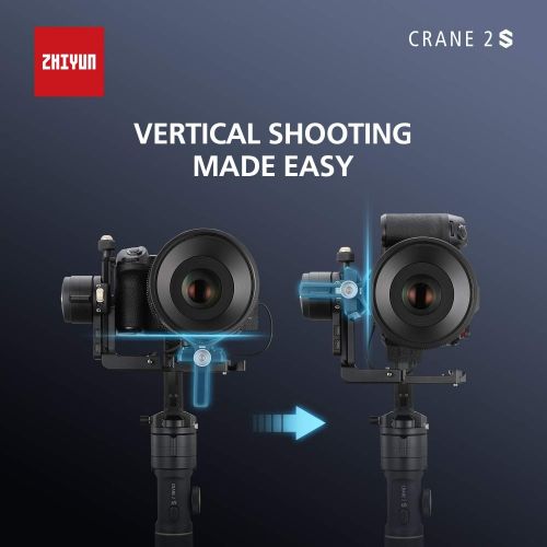 지윤텍 ZHIYUN Crane 2S Professional 3-Axis Gimbal Stabilizer Combo, for DSLR and Mirrorless Camera, Professional Video Equipment Compatible with Canon Sony Nikon BMPCC Panasonic LUMIX