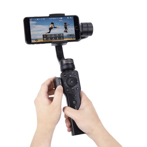 지윤텍 Zhiyun Smooth 4 [Official] Handheld Smartphone Gimbal (with Tripod), Black