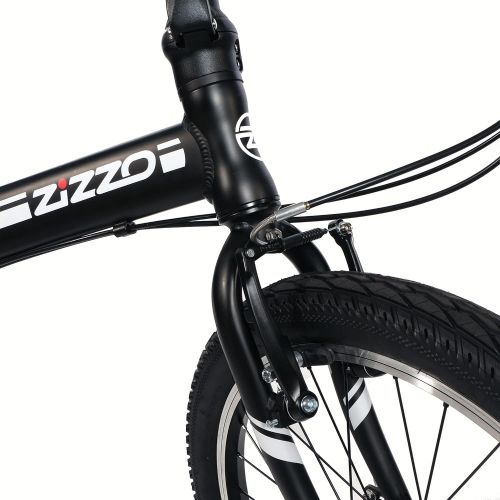  ZiZZO Campo 20 inch Folding Bike with 7-Speed, Adjustable Stem, Light Weight Aluminum Frame