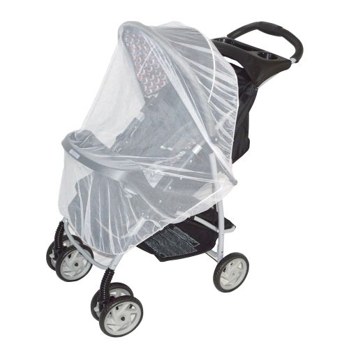  Zikaprotekt White Mosquito Net for baby Strollers, Carriers, Car Seats, Cradles, PacknPlays, Cribs, Bassinets & Playpens. 44 x 48 Inch, High Density Baby Insect Netting (white)