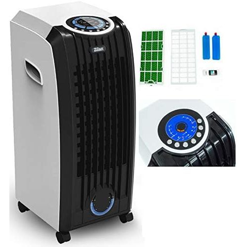  Zilan 3in1 Aircooler | 8 Liter | Mobile Klimaanlage | Klimagerat | Luftreiniger | Klima | Ventilator mit Fernbedienung | Luftkuehler | Luftbefeuchtung | Klima Anlage | Timer | 3 Stufen