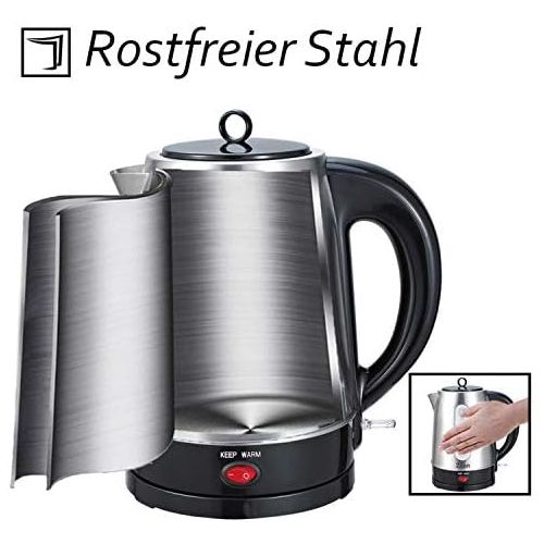  Zilan Teekocher | 100% BPA-Frei | 2200 Watt | UEberhitzungsschutz | Kalkfilter | Sicherheitsglas | Teemaschine | Wasserkocher | Tea Maker | Water Kettle | Tee