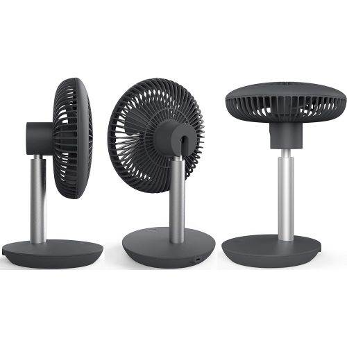  [아마존베스트]Zilan Desk Fan Very Quiet Wireless 4000 mAh Battery Fan 90° Tiltable Desk Fan Wind Machine Air Cooler Energy Saving 4 Levels 15 Hours Wireless Operation