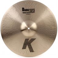 Zildjian 18 inch K Zildjian Dark Medium Thin Crash Cymbal