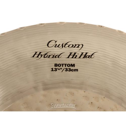  Zildjian 13.25 inch K Custom Hybrid Hi-hat Cymbals