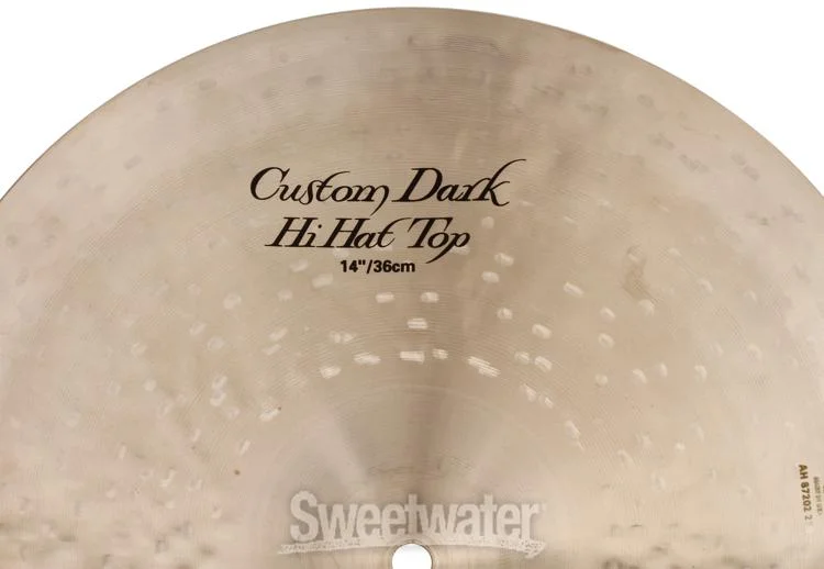 Zildjian K Custom Dark Hi-hat Cymbals - 14 inch