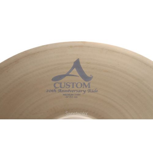  Zildjian 21 inch A Custom 20th Anniversary Ride Cymbal