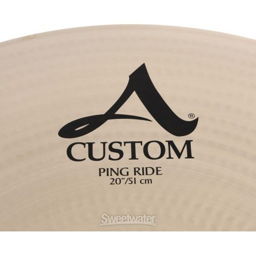  Zildjian 20 inch A Custom Ping Ride Cymbal