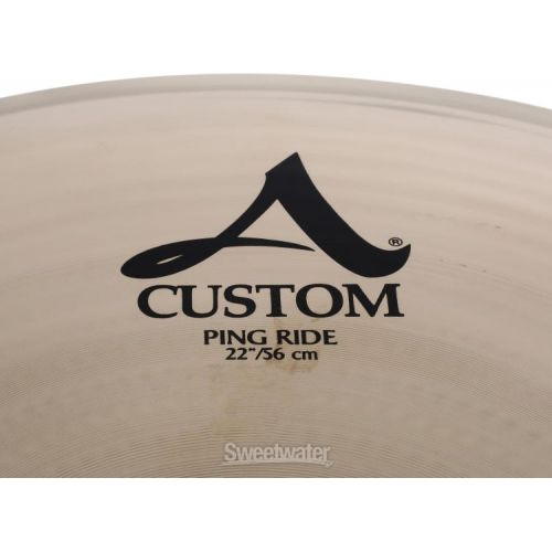  Zildjian 22 inch A Custom Ping Ride Cymbal