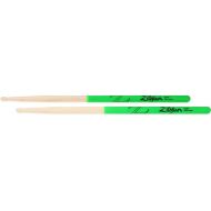 Zildjian Maple Dip Series Drumsticks - 5A - Wood Tip - Green