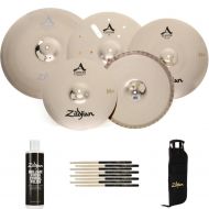 Zildjian A Custom Gospel Cymbal Set and Gig Bag Bundle- 14/17/18/21 inch