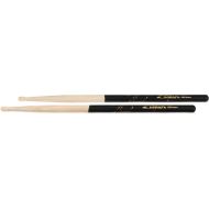 Zildjian Hickory Dip Series Drumsticks - 5B - Wood Tip - Black