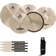 Zildjian A Rock Cymbal Set Bundle - 14/17/19/20-inch