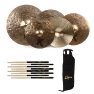 Zildjian K Custom Special Dry Cymbal Set Bundle - 14/16/18/21-inch