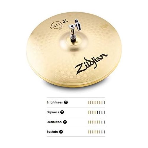  [아마존베스트]Zildjian ZP14PR Planet Z Series Hi-Hat Pair Cymbal 14 Inches