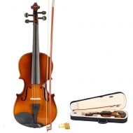 Zimtown New Music Profession Acoustic Violin 34 Full Size Natural + Case + Rosin + Bow