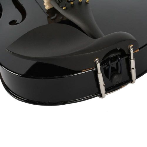  Zimtown New 12 Acoustic Violin + Case + Bow + Rosin Black