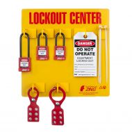 Zing Green Products ZING 7113 RecycLockout Lockout Tagout Station, 3 Padlock, Stocked