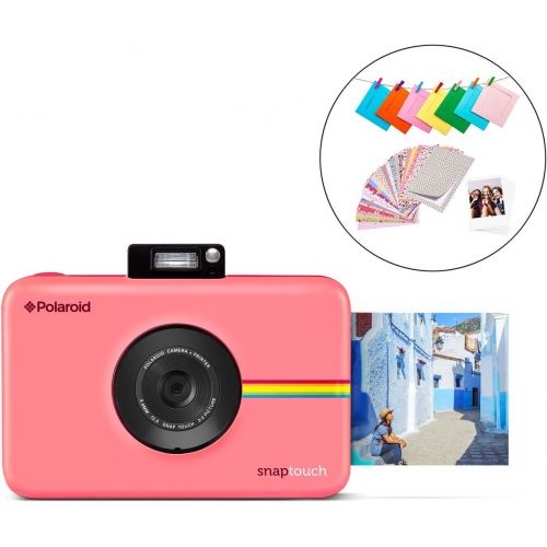 폴라로이드 Zink Polaroid SNAP Touch 2.0  13MP Portable Instant Print Digital Photo Camera w/ Built-In Touchscreen Display, Pink