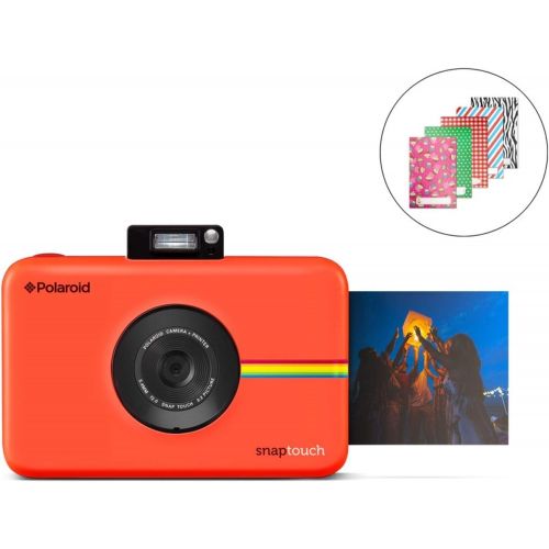 폴라로이드 Zink Polaroid SNAP Touch 2.0  13MP Portable Instant Print Digital Photo Camera w/ Built-In Touchscreen Display, Red