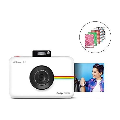 폴라로이드 Zink Polaroid SNAP Touch 2.0  13MP Portable Instant Print Digital Photo Camera w/ Built-In Touchscreen Display, White
